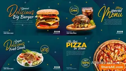 Videohive Short Food Promo Display Product Promo template preview