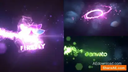 Short Particles Logo Reveal Logo Stings template preview