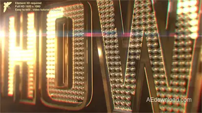 Showbiz Logo Logo Stings template preview