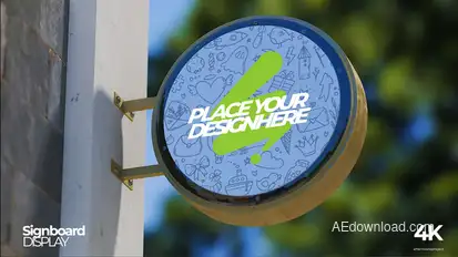 Signboard Mockup Product Promo template preview