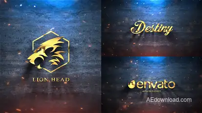 Silver & Gold Logo Reveal Logo Stings template preview