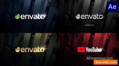 Videohive Silver & Gold Particles Logo for After Effects Logo Stings template preview