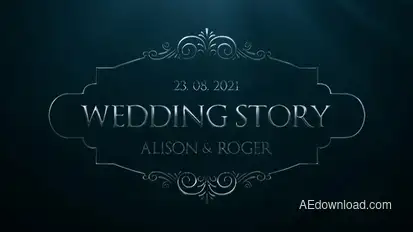 Silver Wedding Titles Titles template preview