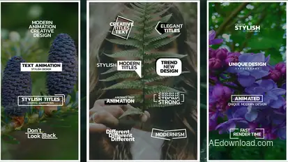 Simple and Minimal Titles | After Effects Titles template preview