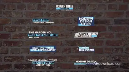 Simple And Minimal Titles Titles template preview