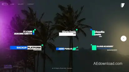 Simple and Modern Lower Thirds Elements template preview