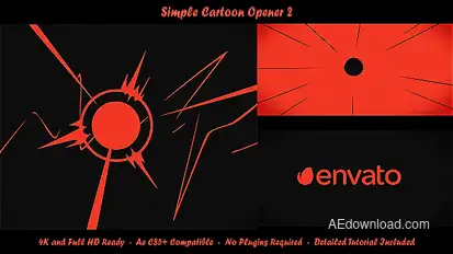 Simple Cartoon Opener 2 Logo Stings template preview