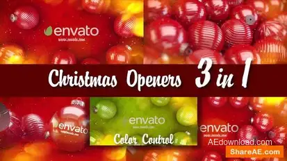 Simple Christmas Openers 3 in 1 Openers template preview