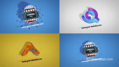 Simple Dynamic Unveil Logo Stings template preview