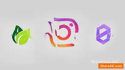 Simple Folding Logo Logo Stings template preview