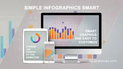 Simple infographics smart Infographics template preview