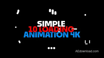 Simple Loading animations pack Elements template preview