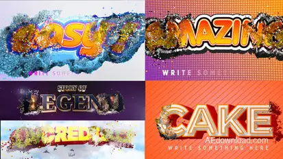 Simple Logo & Title Intro Titles template preview