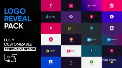 Simple Logo Reval Pack | After Effects Logo Stings template preview