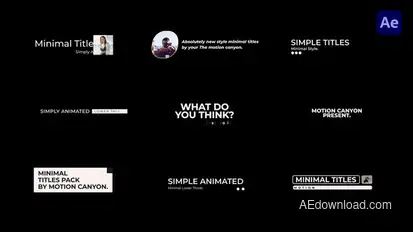 Simple Lower Thirds Elements template preview