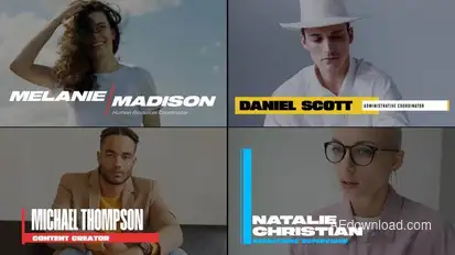 Simple Lower Thirds Elements template preview