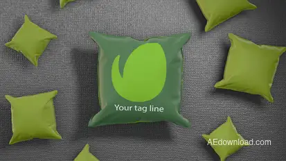 Simple Pillow logo reveal Logo Stings template preview