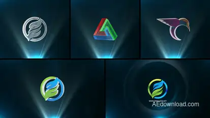 Simple Rotating Logo Reveal Logo Stings template preview