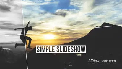 Simple Slideshow Video Displays template preview