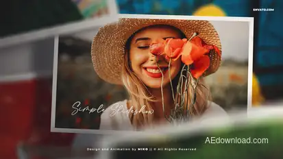 Simple Slideshow Video Displays template preview