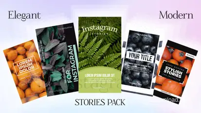 Simple Stories Elements template preview