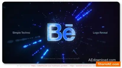 Simple Techno Logo Logo Stings template preview