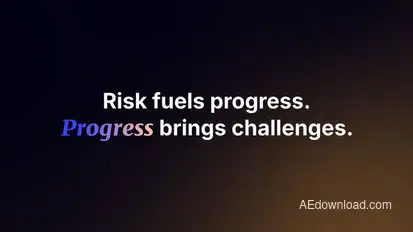 Simple Text Animation | AE Titles template preview