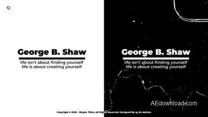 Simple Text Titles Titles template preview