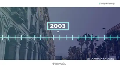 Simple Timeline Video Displays template preview