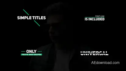 Simple Titles Titles template preview