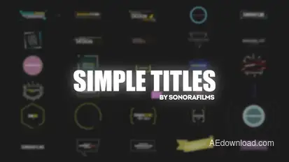 Simple Titles Titles template preview