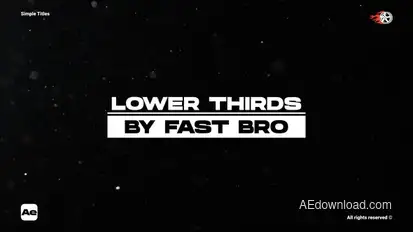 Simple Titles Titles template preview