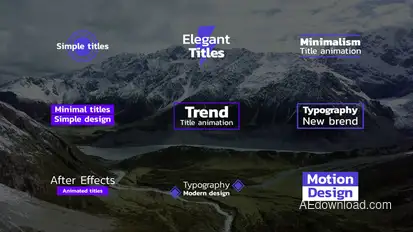 Simple Titles | AE Titles template preview