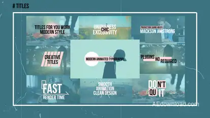 Simple Titles | AE Titles template preview