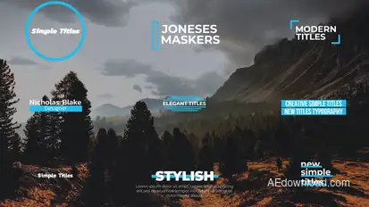 Simple Titles | After Effects Titles template preview
