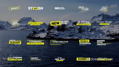 Simple Titles Pack | After Effects Titles template preview