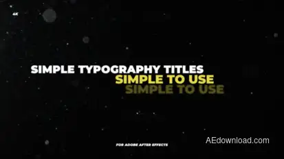 Simple Typography Titles Elements template preview