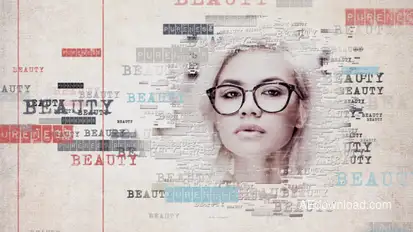 Simple Words Slideshow Openers template preview