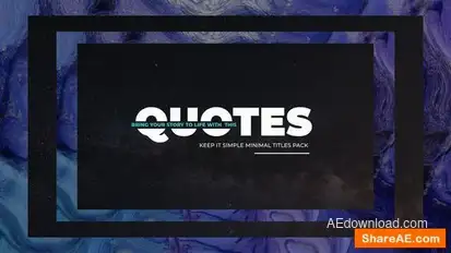 Videohive Simply Quotes Titles template preview