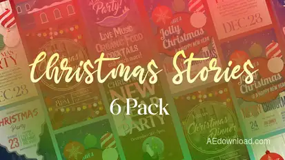 Six Christmas Stories Openers template preview