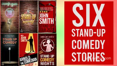 Six Stand-Up Comedy Stories broadcast-packages template preview