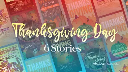 Six Thanksgiving Stories Openers template preview