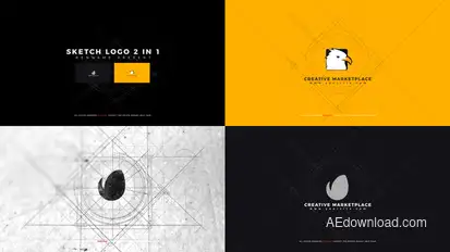 Sketch Logo Logo Stings template preview