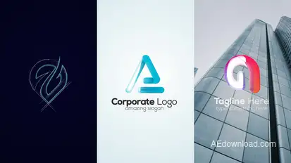 Sketch Minimal 3D Logo Logo Stings template preview