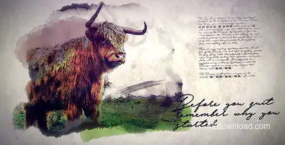 Sketch Slideshow Video Displays template preview