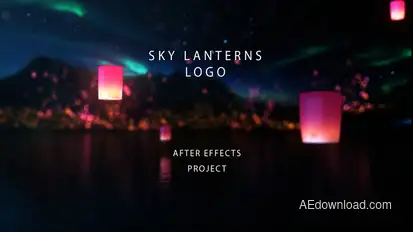 Sky Lanterns Logo Logo Stings template preview