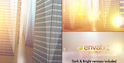 SkyScrapers Buildings Logo Logo Stings template preview