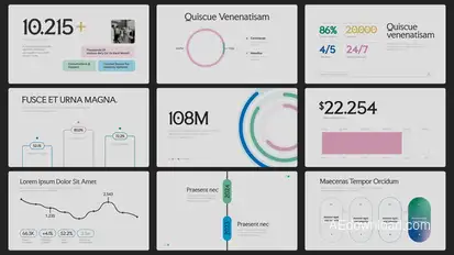 Sleek Infographics Infographics template preview