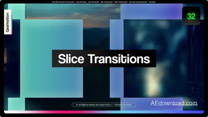Slice Transitions Elements template preview