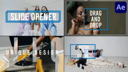 Slide Opener for After Effects Openers template preview